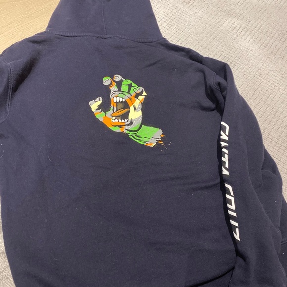 santa cruz hoodie size- youth large - Picture 2 of 2